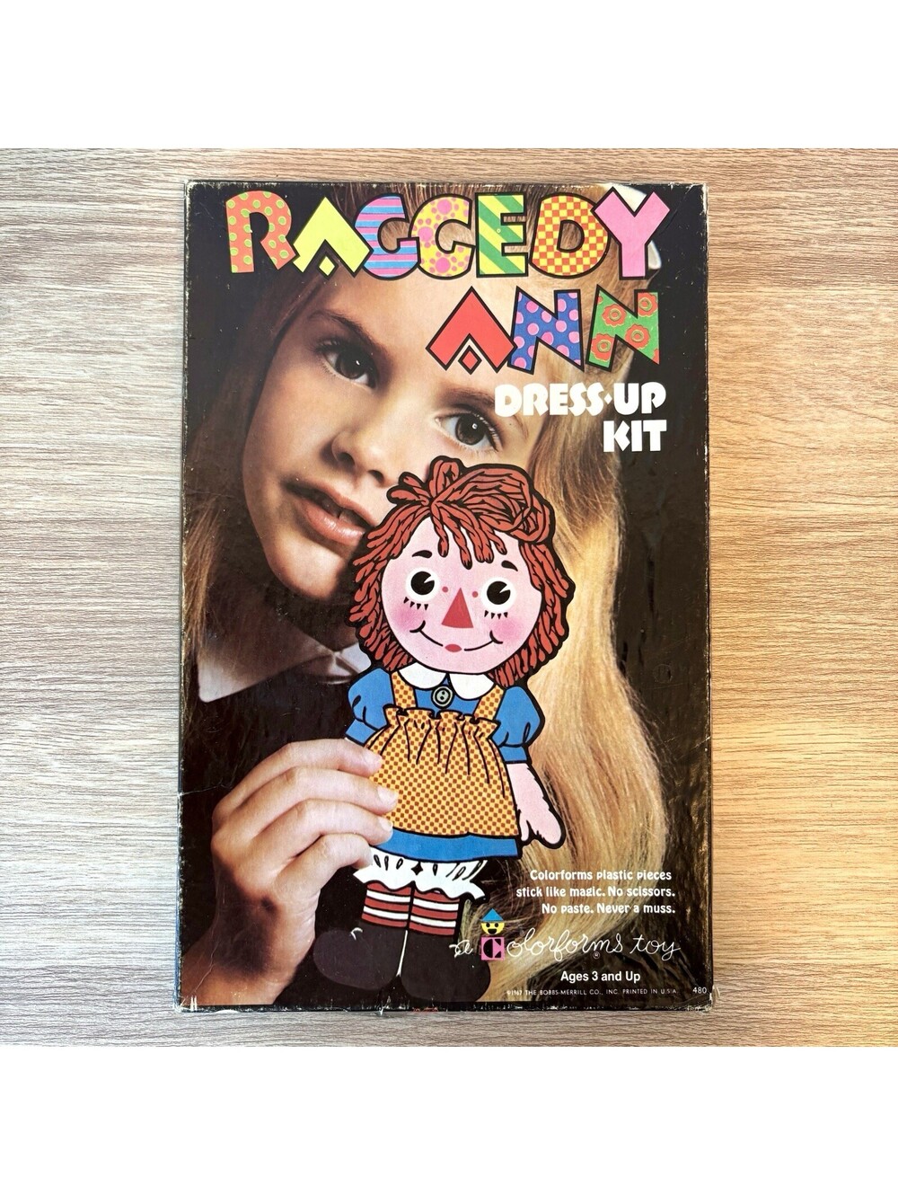 Vintage 1976 Raggedy Ann Dress-Up Kit Colorforms